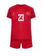 Danmark Pierre-Emile Hojbjerg #23 Replika Hemmakläder Barn VM 2022 Kortärmad (+ byxor)